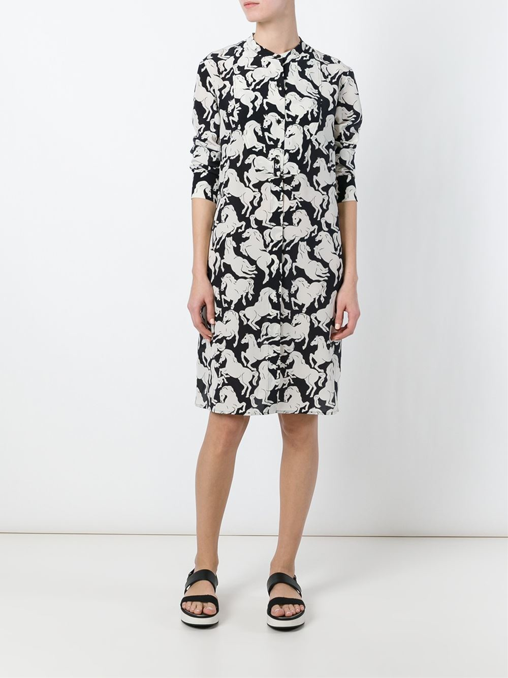 Stella McCartney Horse Print Dress - Lyst