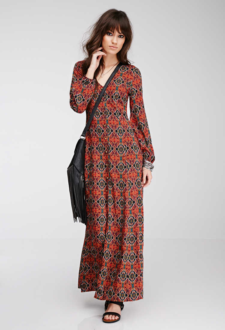 forever 21 boho maxi dress