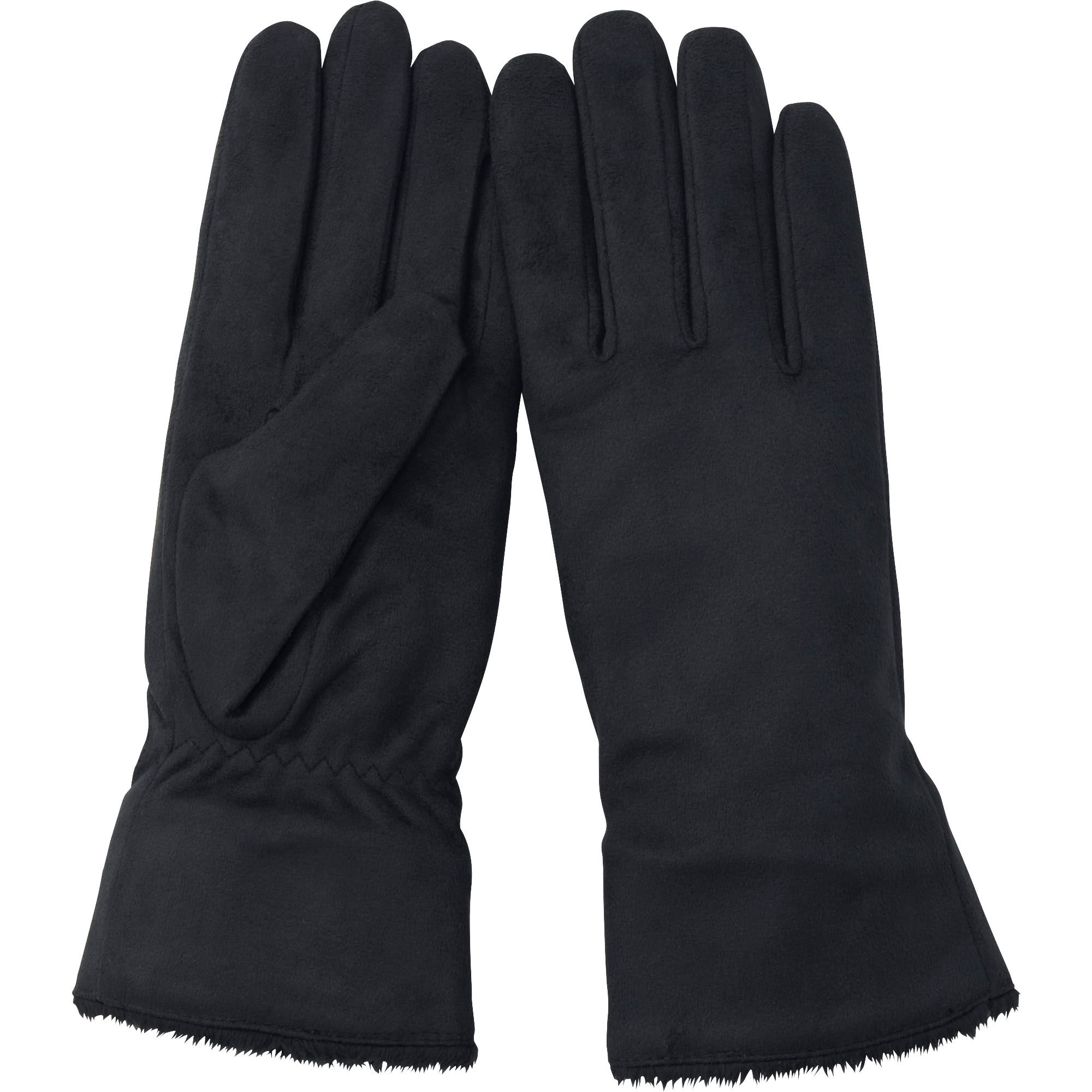 Uniqlo Women Heattech Lining Faux Leather Gloves in Black Lyst