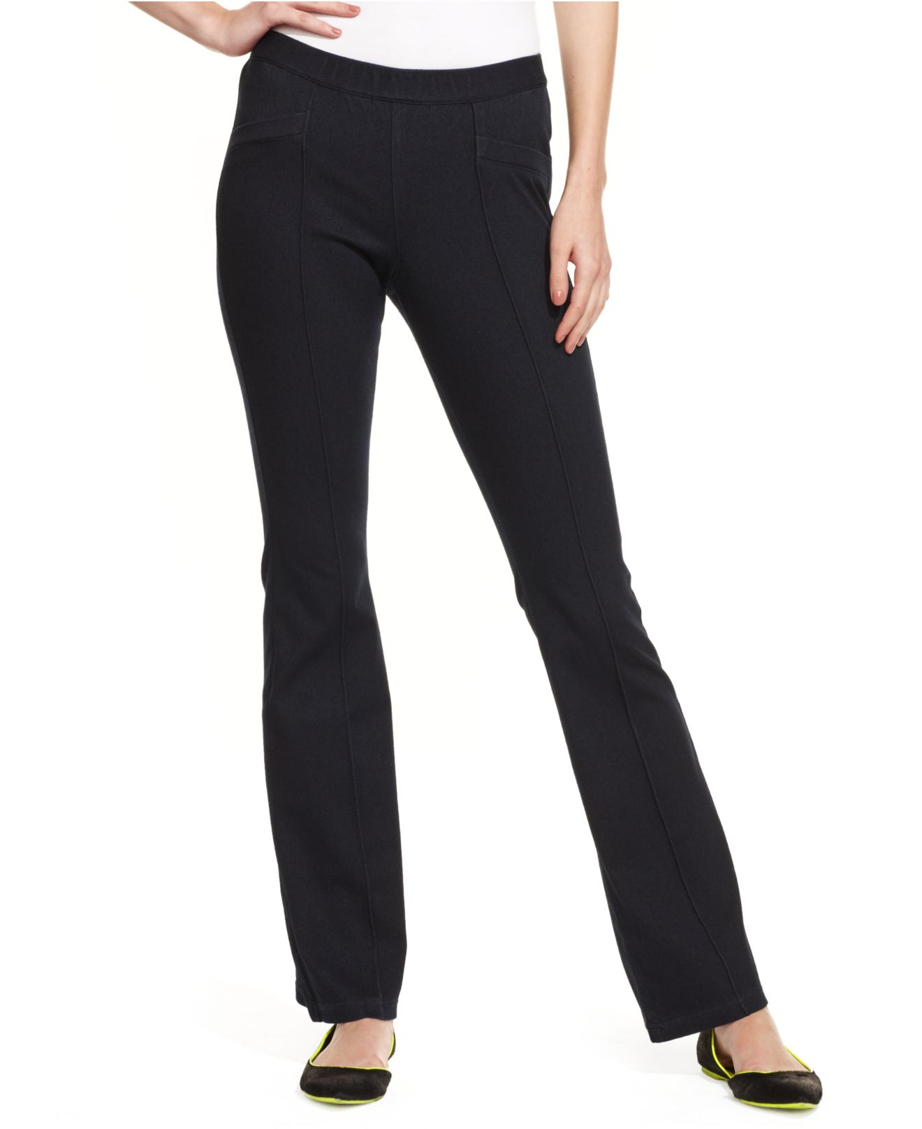hue bootcut denim leggings