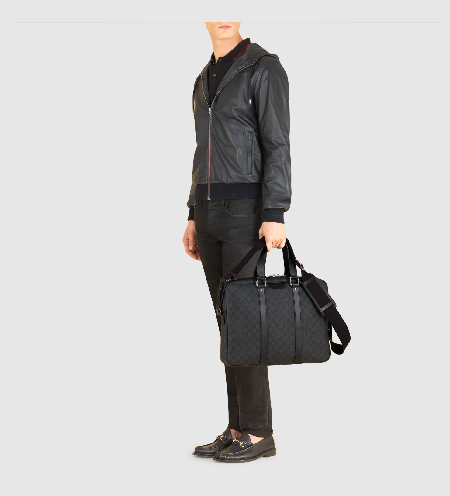 gucci gg supreme briefcase