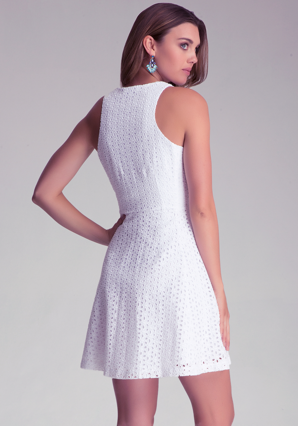 infant white eyelet dress