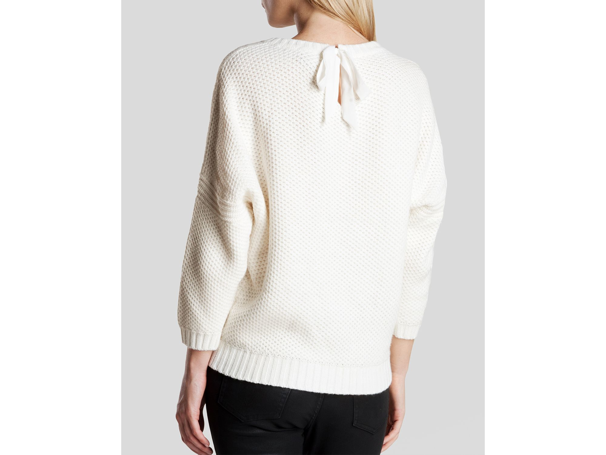 bow back sweater