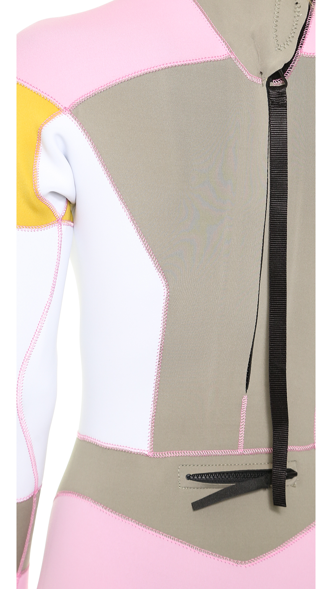 Cynthia Rowley Colorblock Wetsuit Grey Multi Lyst