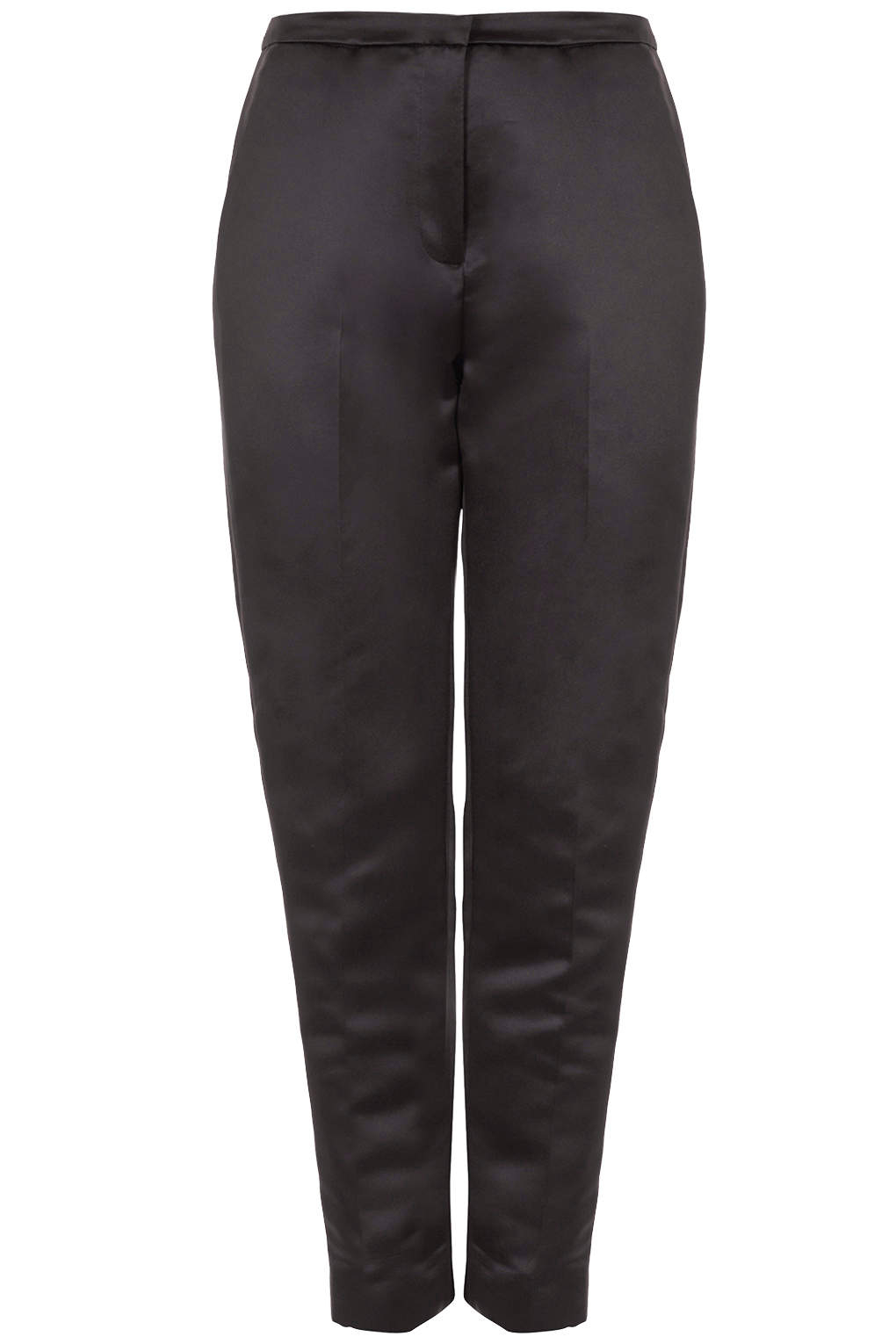 Satin Trousers in Black Lyst