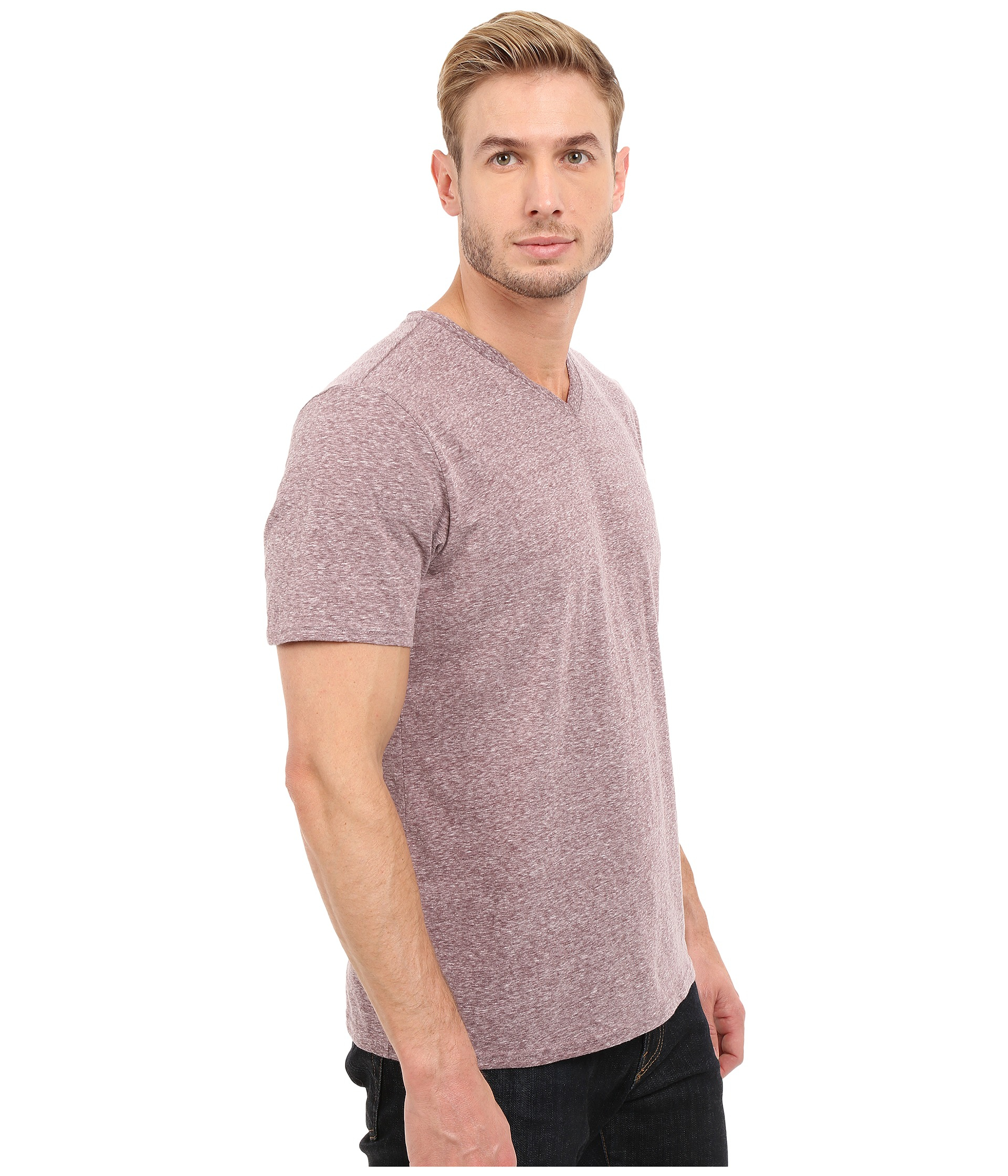 tri blend v neck tee