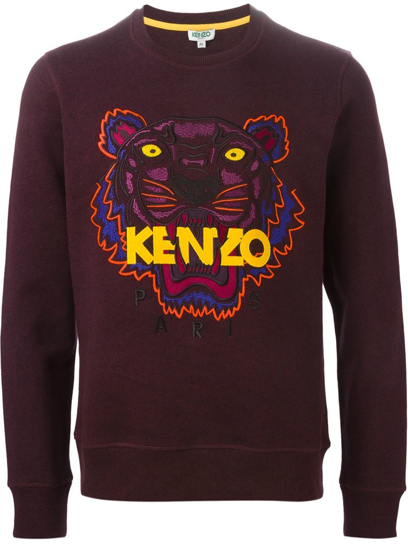KENZO 'tiger' Sweatshirt in Pink 