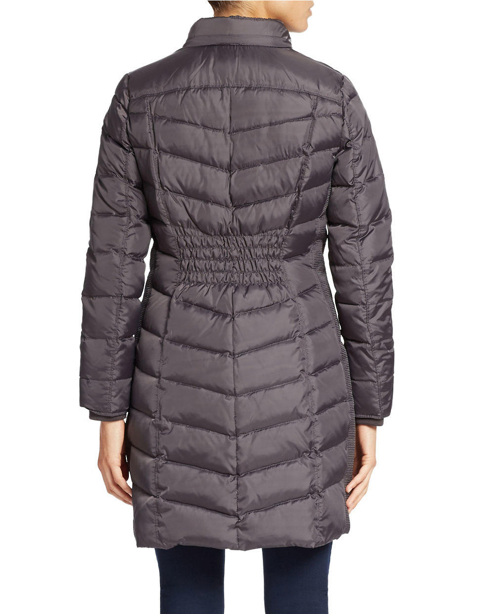 michael kors fur trimmed puffer coat