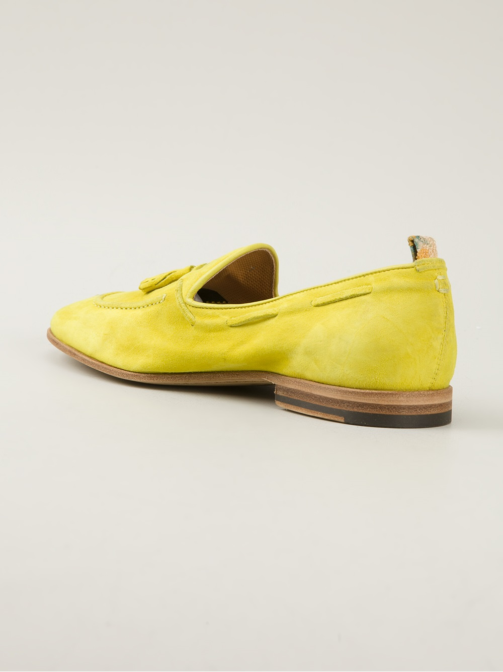 aldo yellow loafers