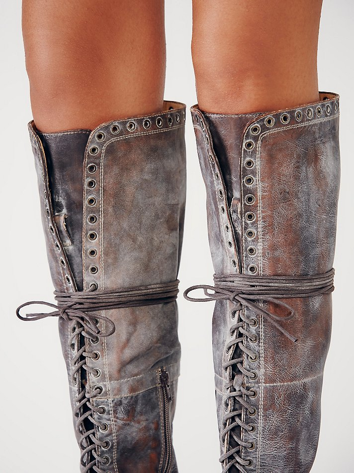 women's long lace up boots