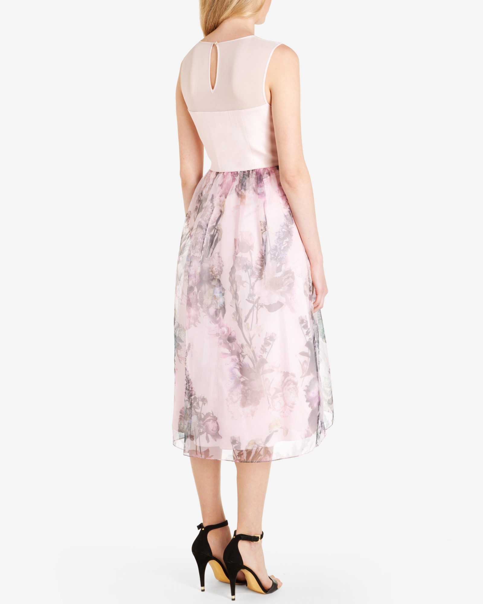 Ted Baker Synthetic Torchlit Floral Ballerina Dress in Baby Pink (Pink) -  Lyst