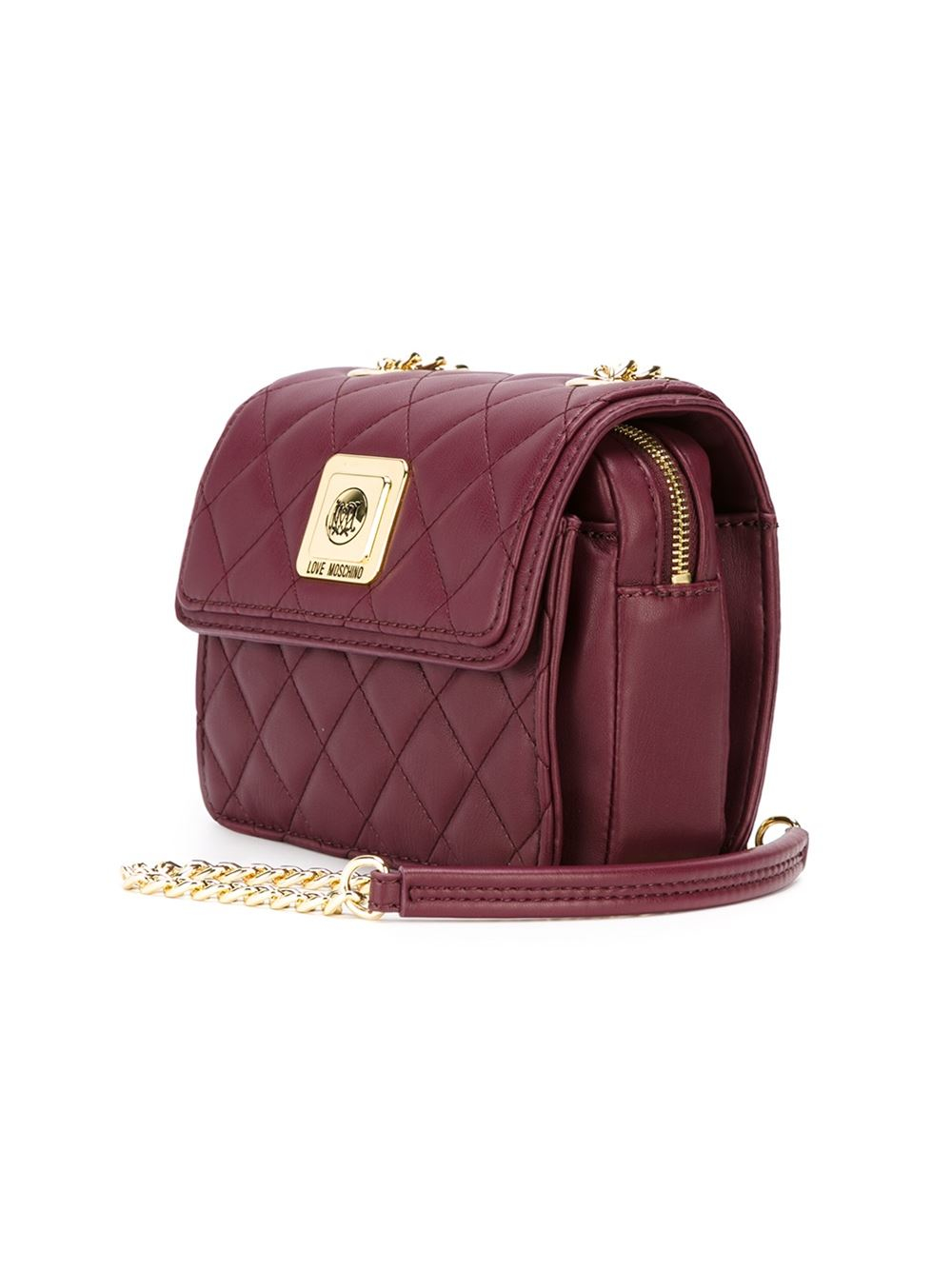 Love Moschino Quilted Crossbody Bag in Pink & Purple (Pink) Lyst