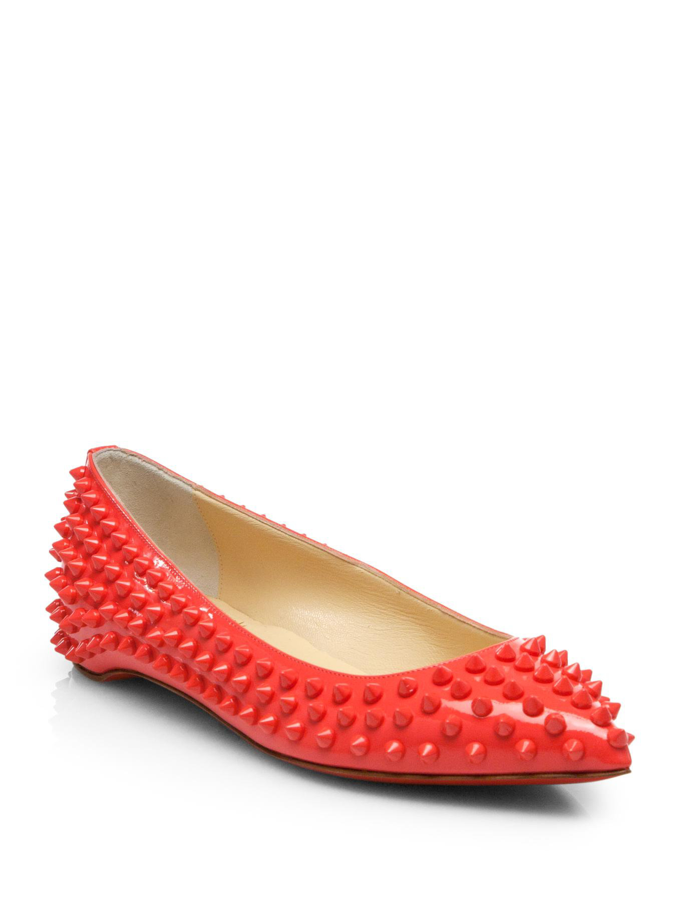 louboutin spiked flats