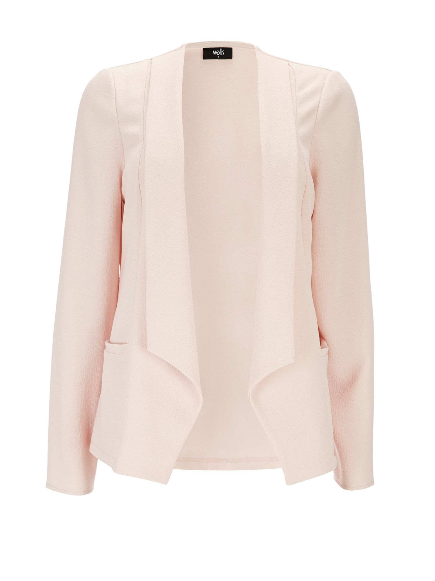Wallis Pink Crepe Collar Jacket in Pink (Fuchsia) | Lyst
