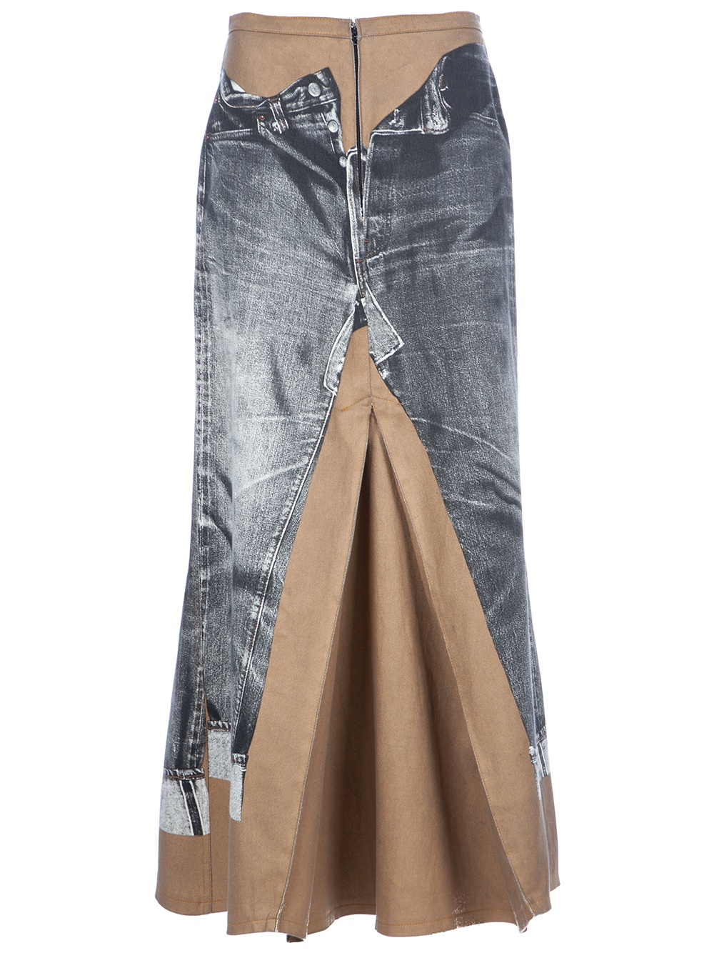 Jean Paul Gaultier Trompe L'Oeil Skirt in Gray | Lyst