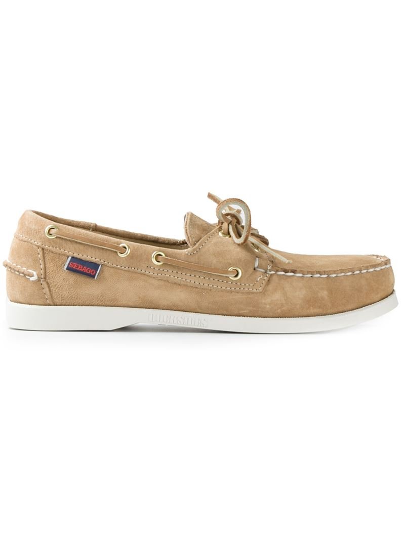 sebago docksides beige