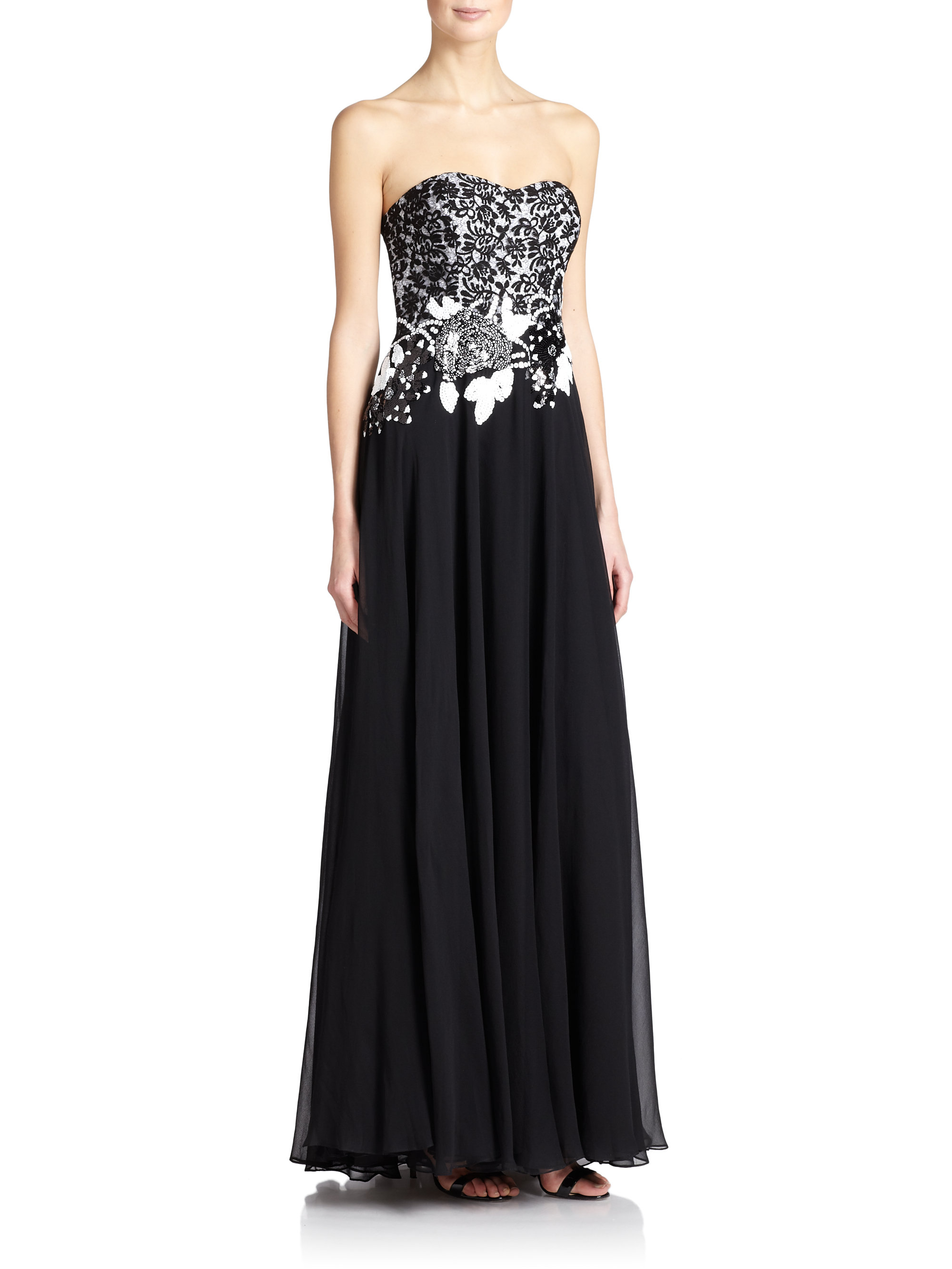 Teri jon lace and chiffon dress Teri jon lace and chiffon dress
