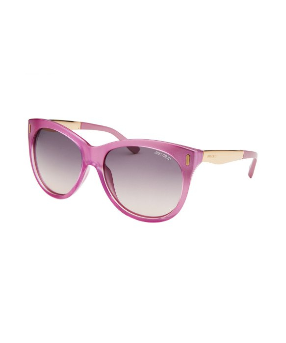 Jimmy choo Women'S Ally Round Pink Iridescent Sunglasses in Pink Lyst