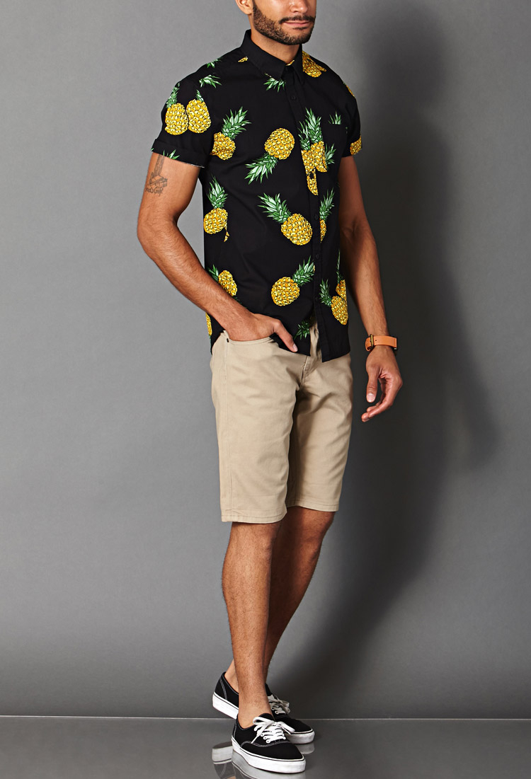 pineapple shirt and shorts