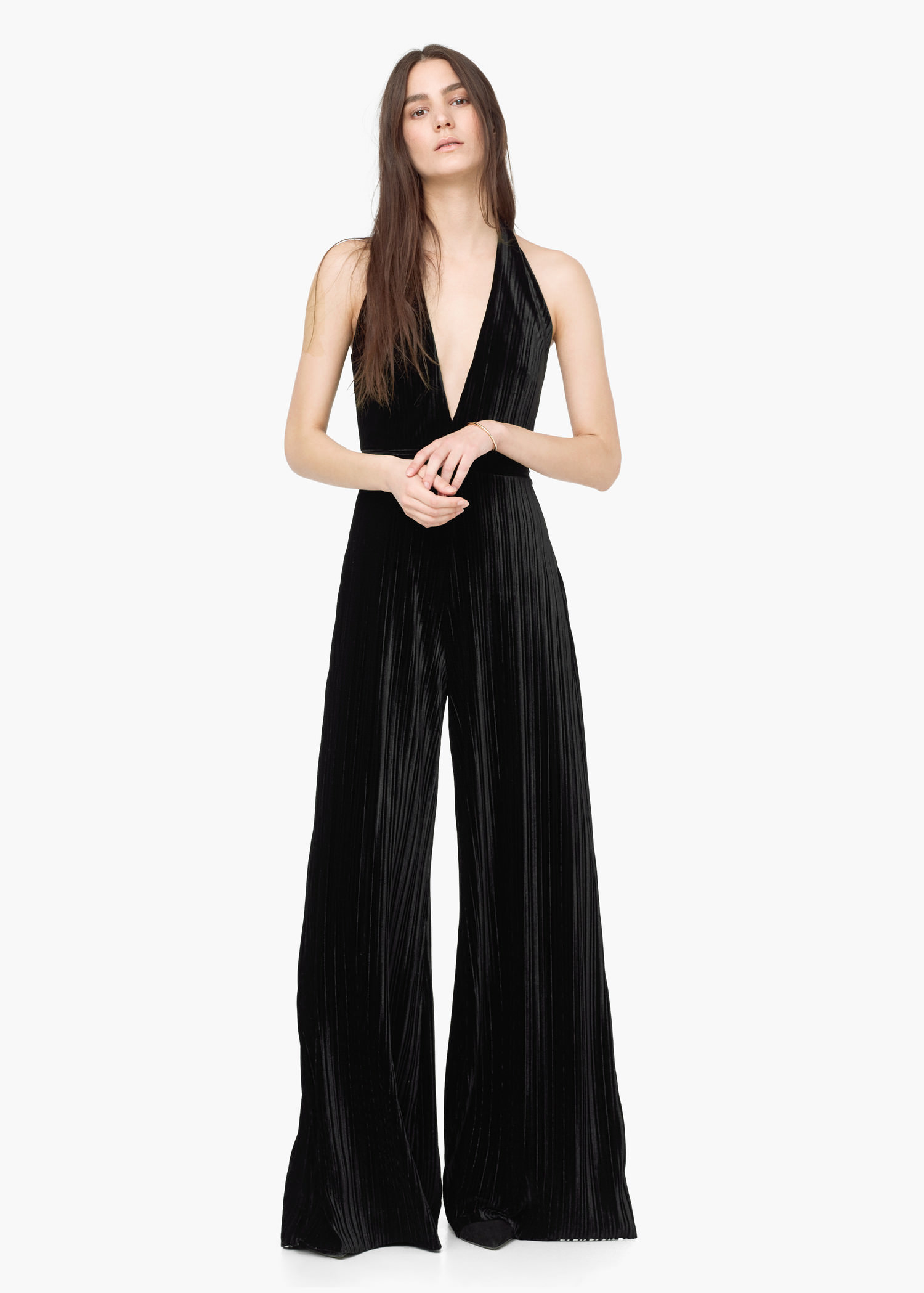 mango jumpsuit velvet