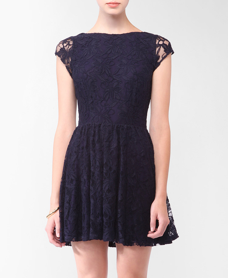 forever 21 blue lace dress