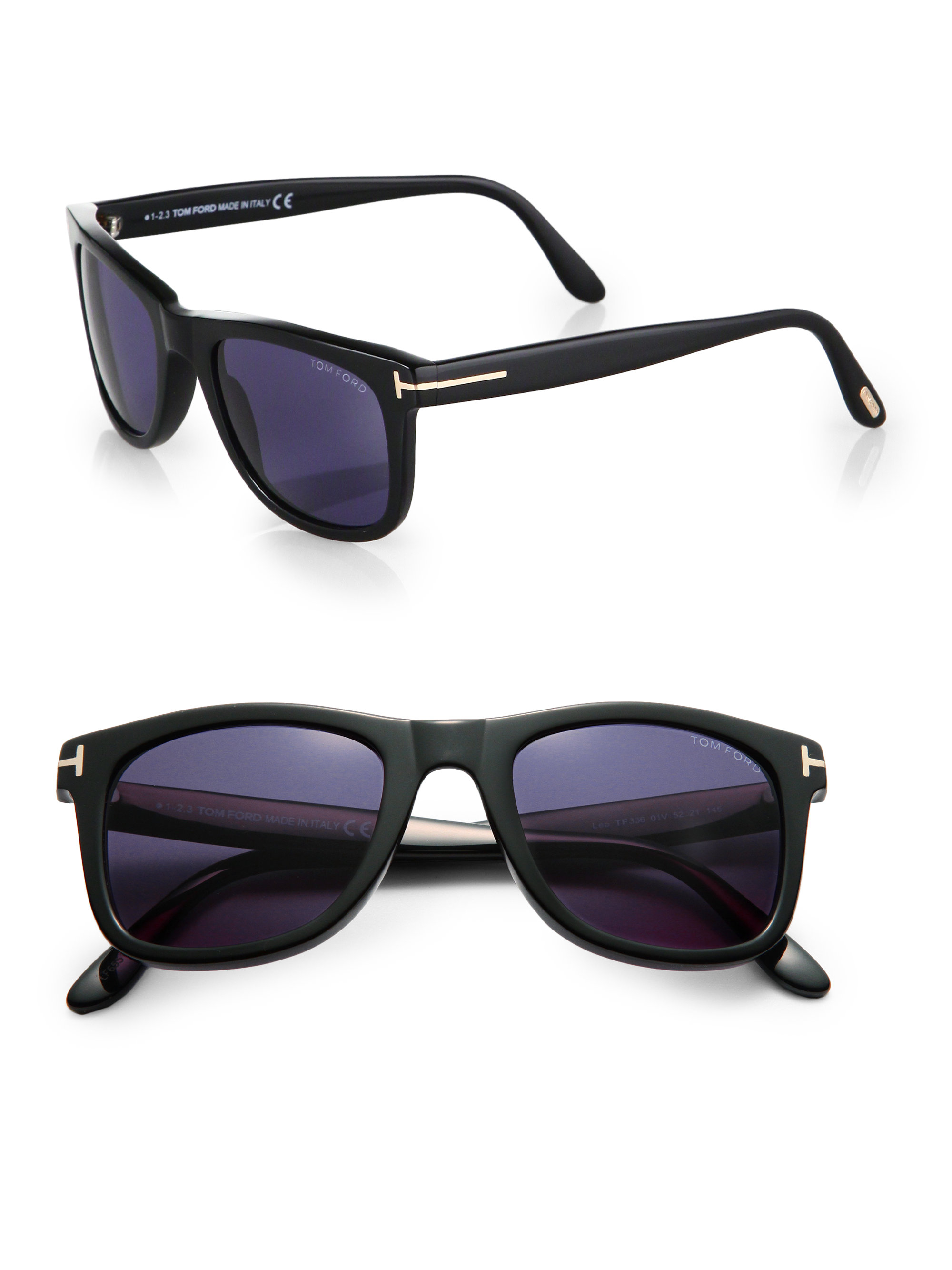 Tom Ford Leo Sunglasses in Black for Men Lyst