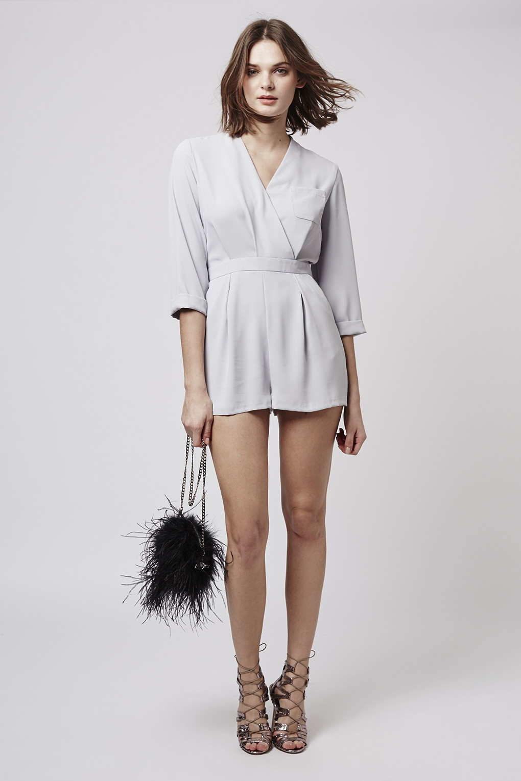 topshop petite playsuit