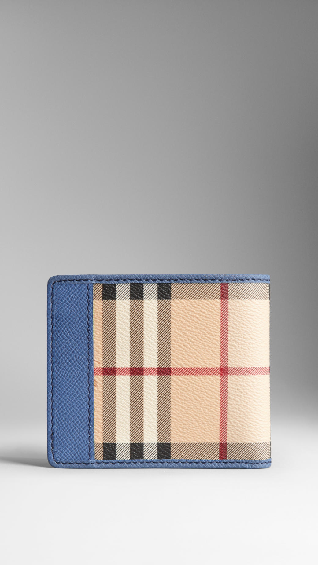 blue burberry purse