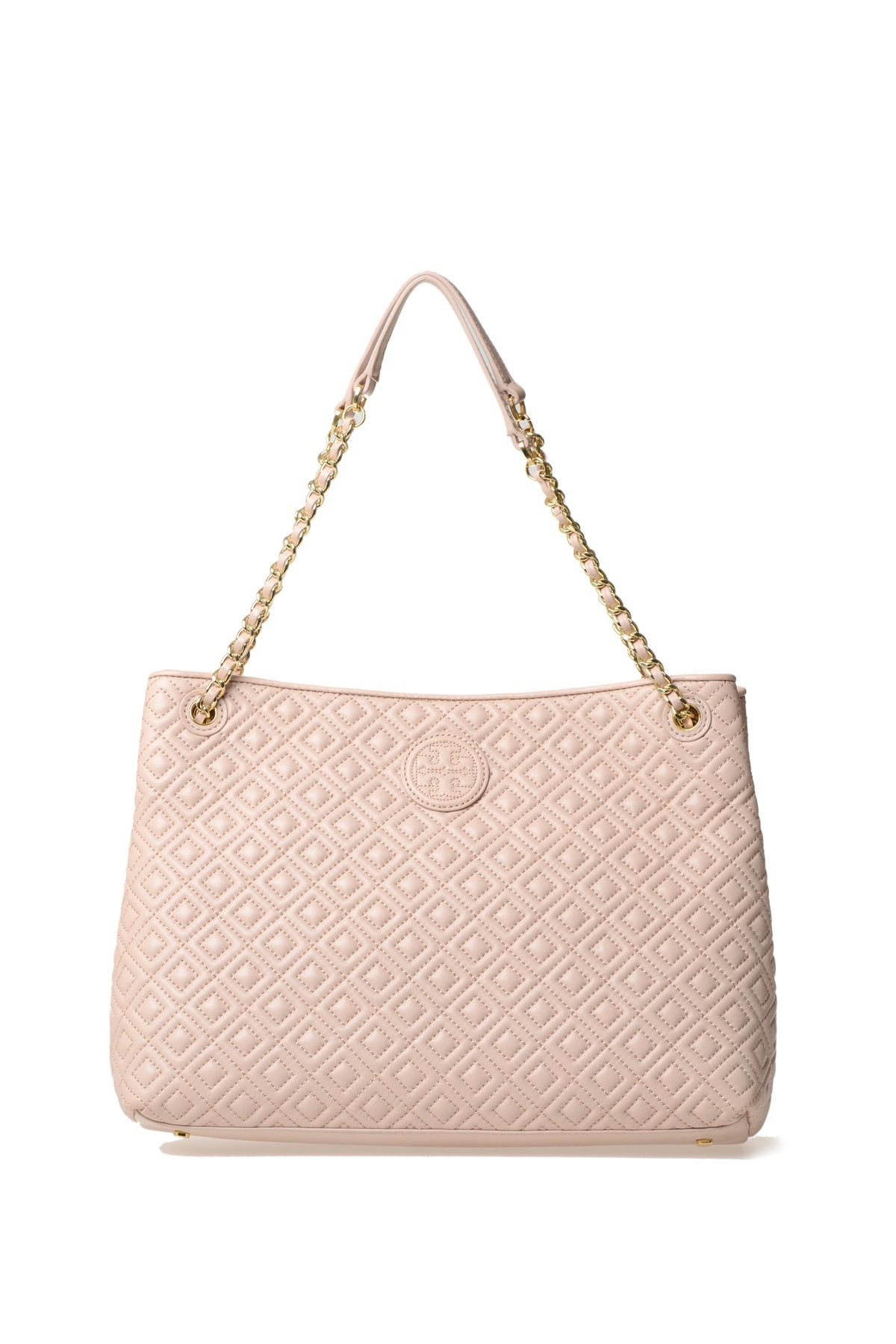Tory burch Quilted Soft Leather Bag in Pink Lyst