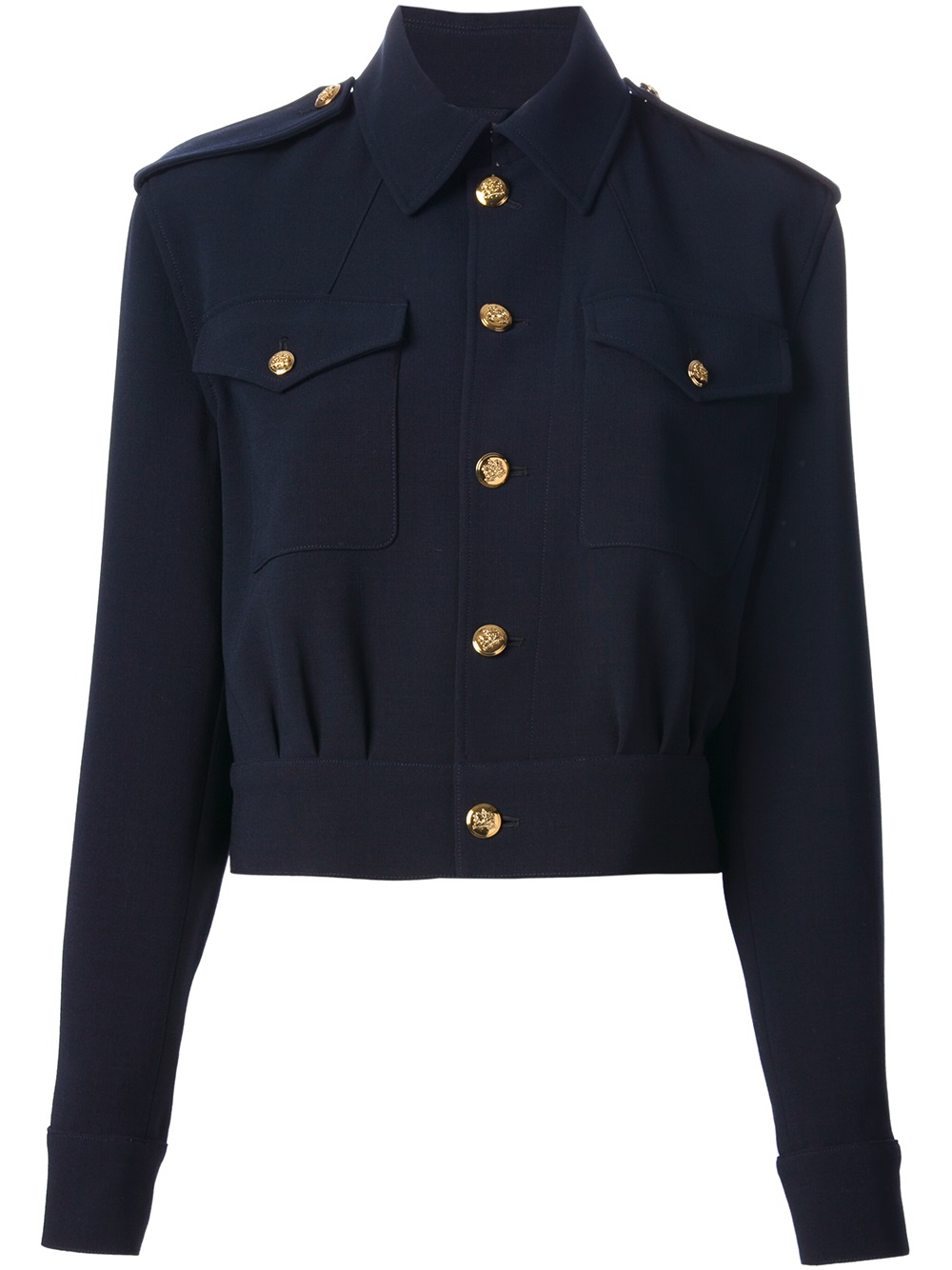 Ralph Lauren Black Label Contrast Hem Military Style Jacket in Blue | Lyst