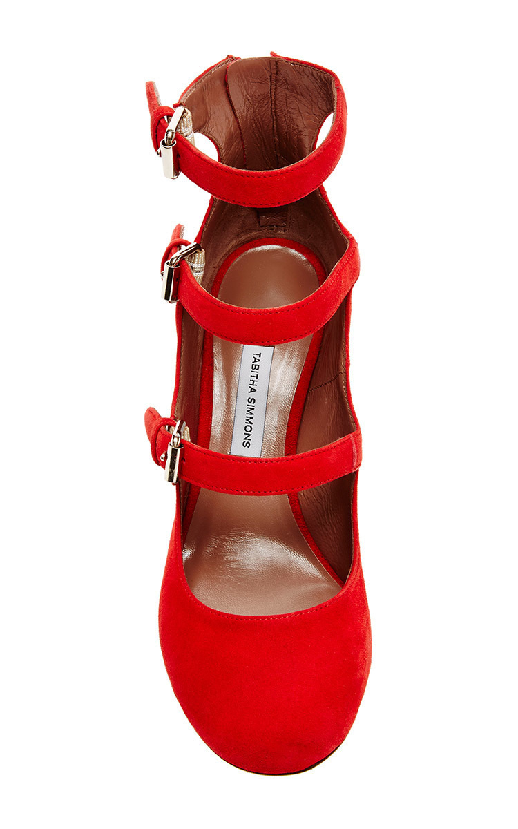 platform clear block heels