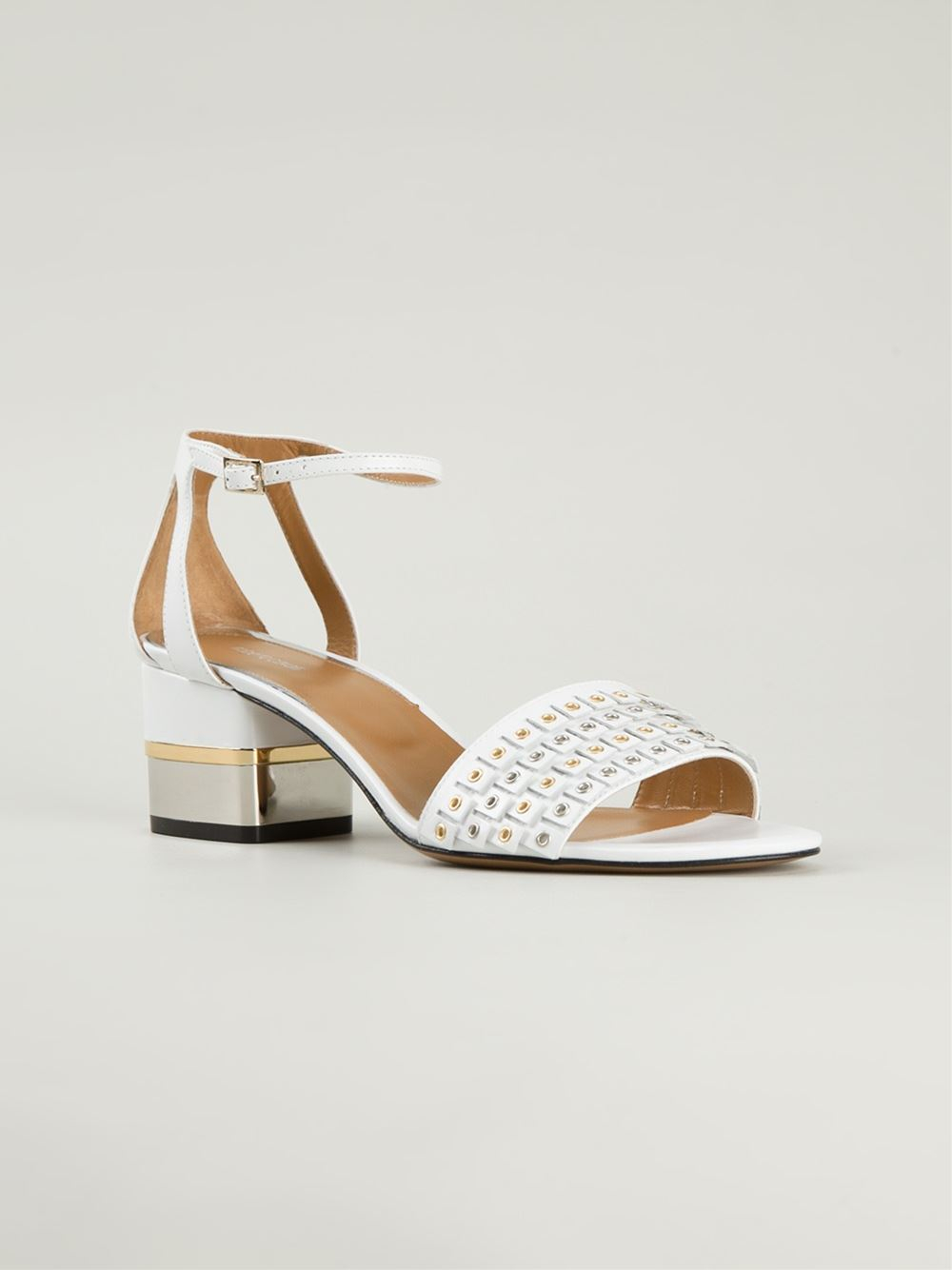 white embellished sandals roberto cavalli eyelet embellished sandals in white lyst white embellished sandals roberto cavalli eyelet embellished sandals in white lyst