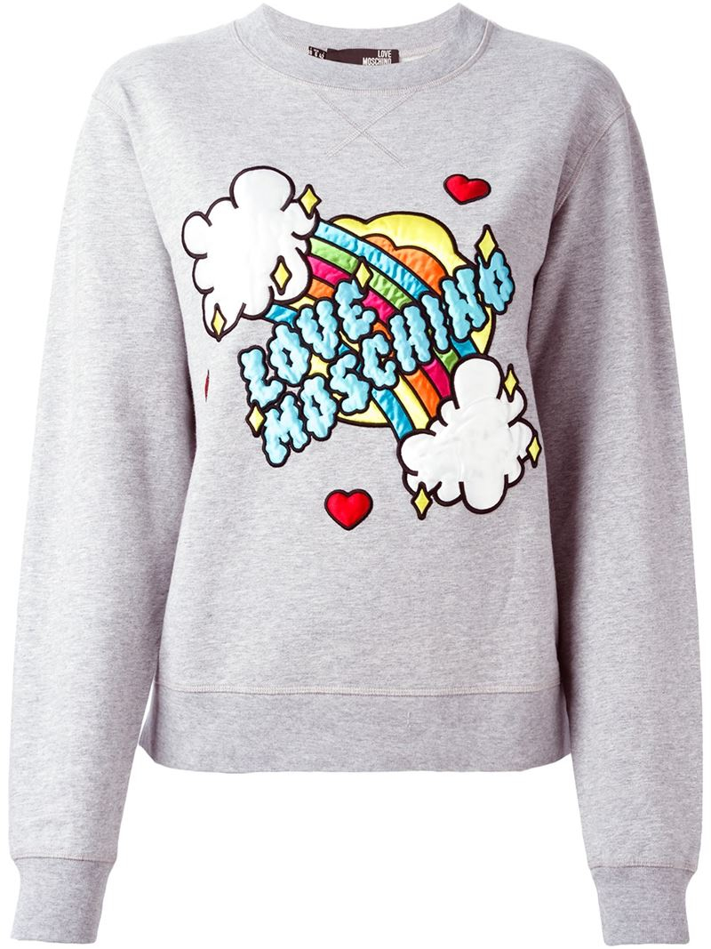 grey rainbow sweatshirt