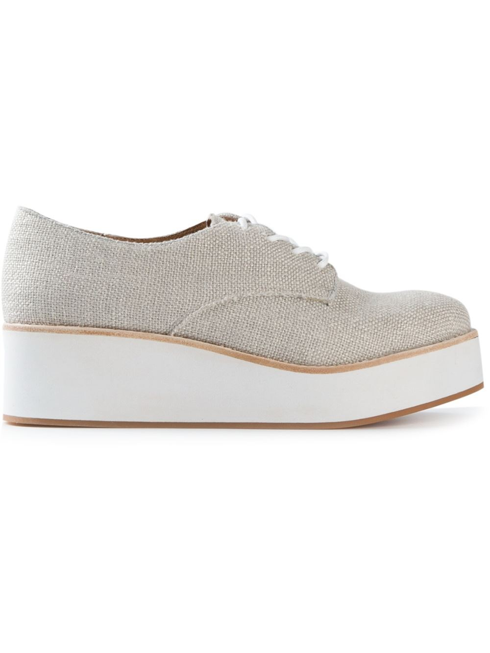 grey platform shoes