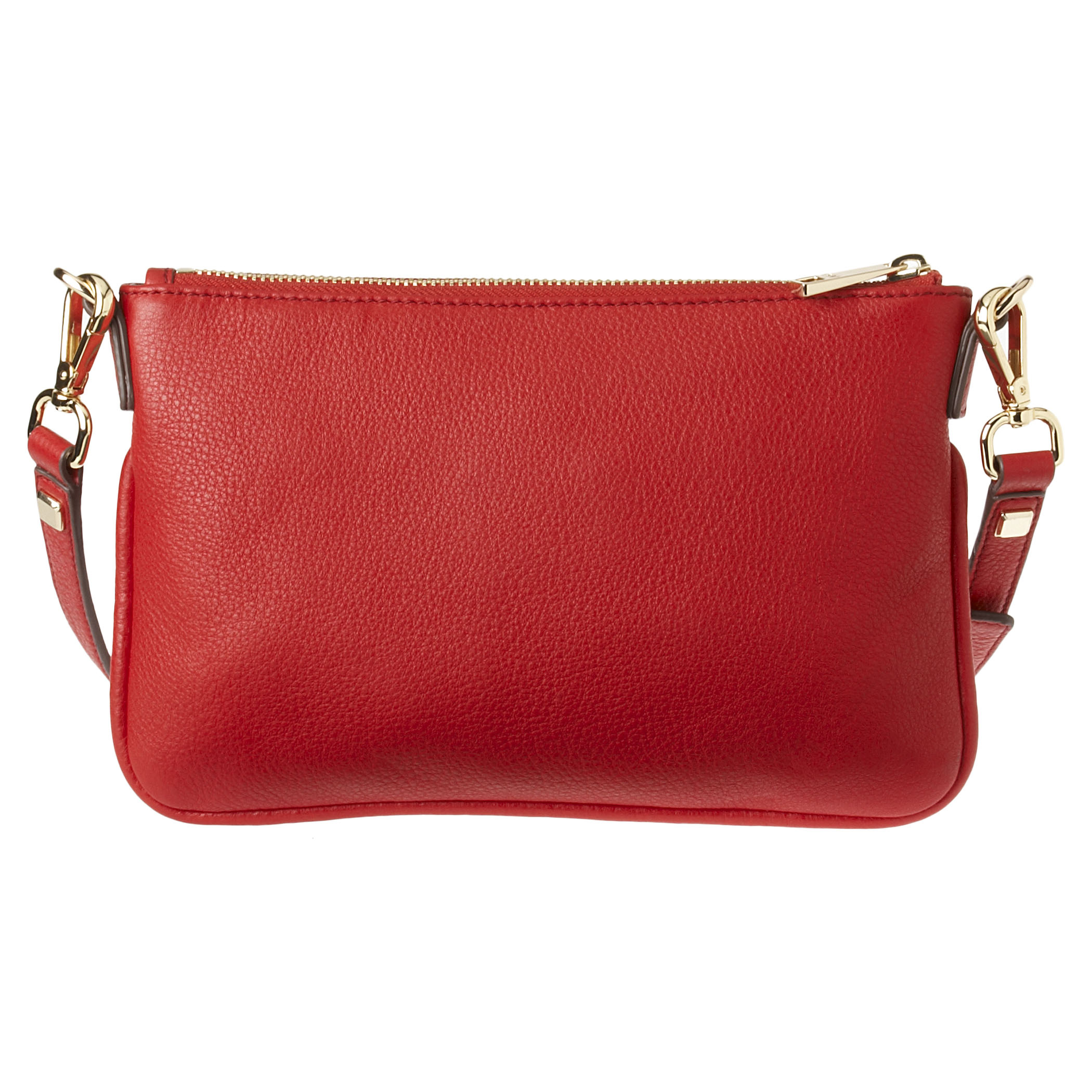 Lyst Nine West Hudson Pebbled Leather Crossbody Bag In Red Gallery