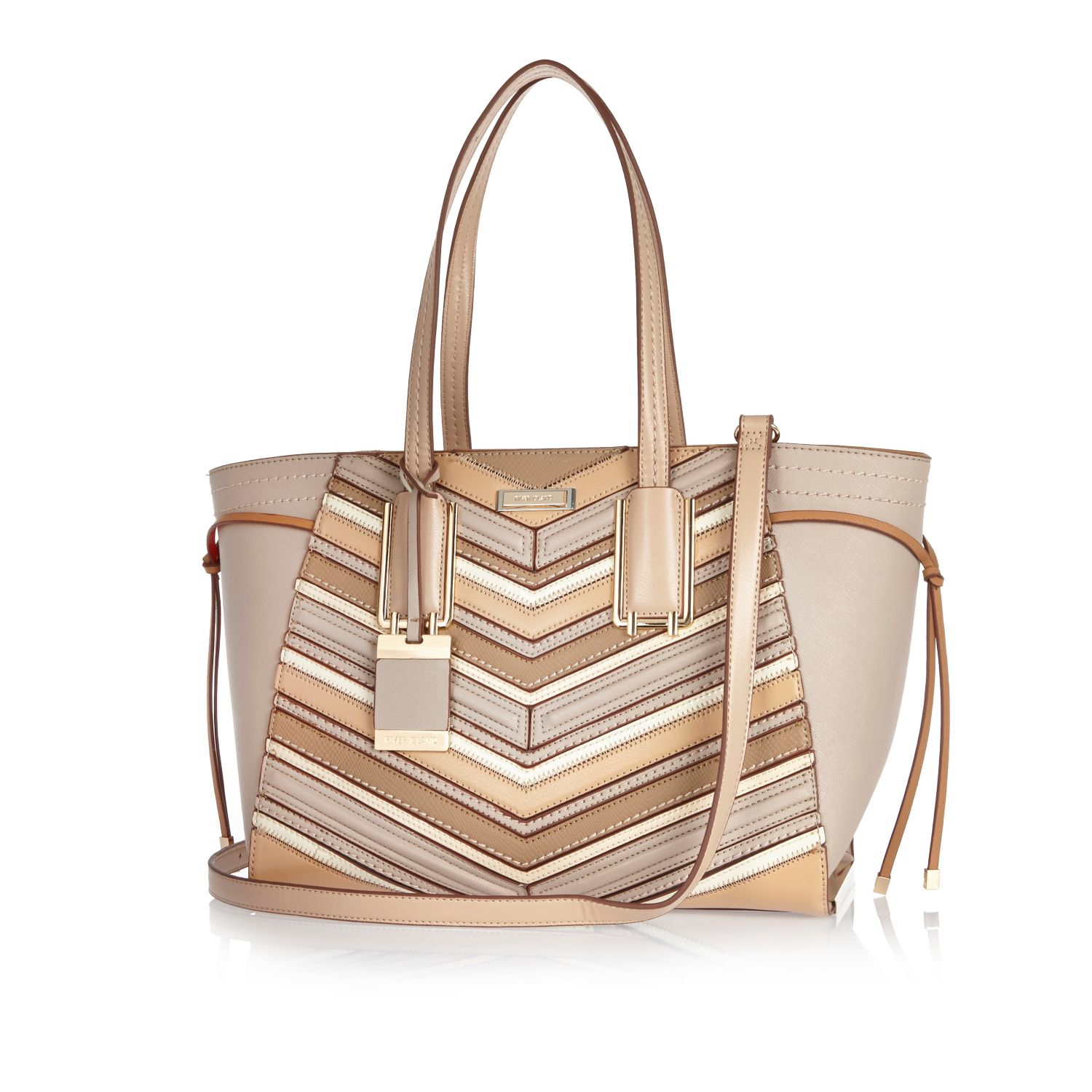 beige tote purse