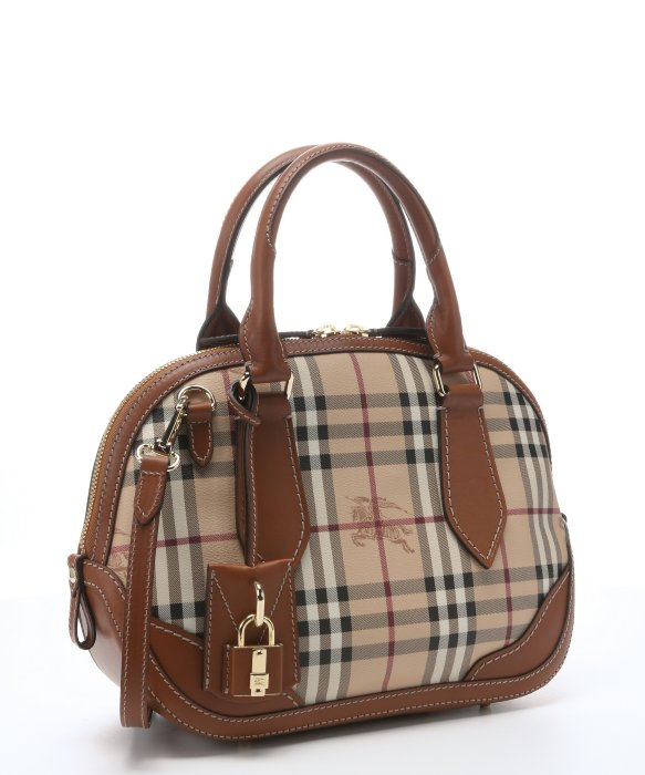 Burberry Tan Check Canvas 'Orchard' Small Bowling Bag in Brown (tan) Lyst