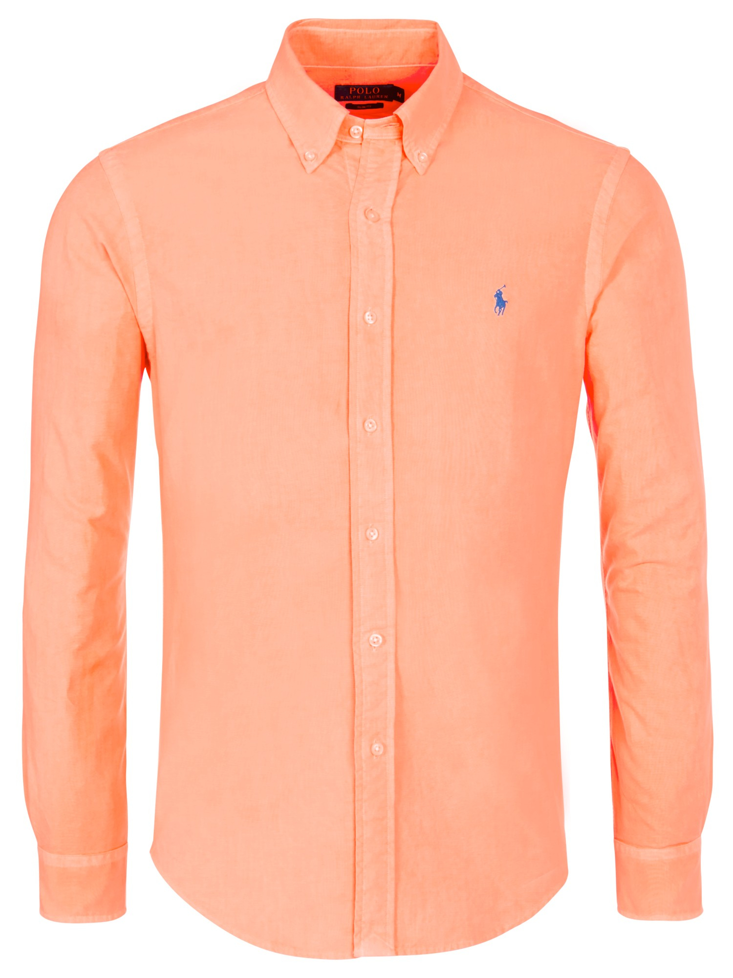 Polo Ralph Lauren Slim Fit Oxford Shirt in Orange for Men - Lyst