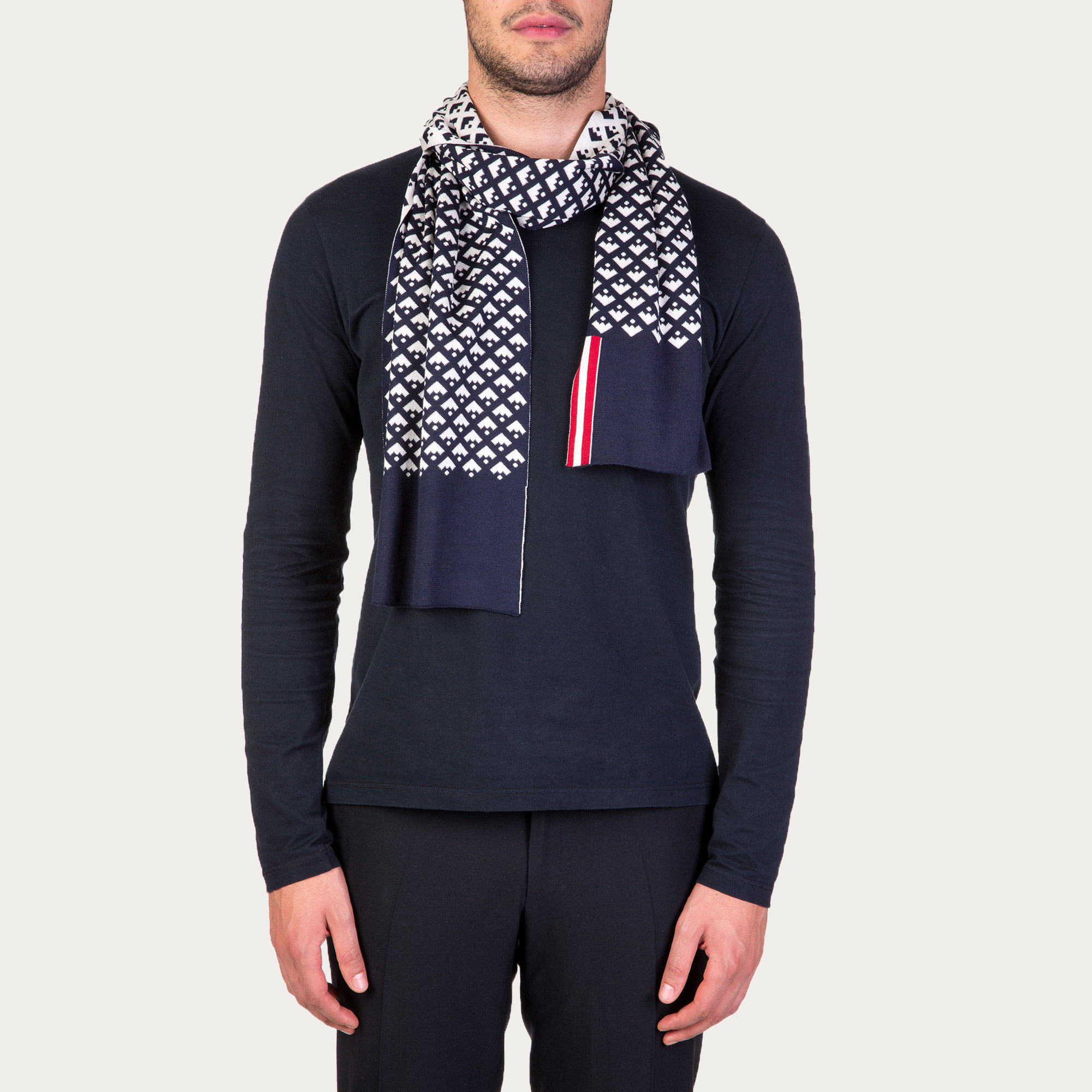 Bally Silk Jacquard Scarf in Multicolor for Men Lyst