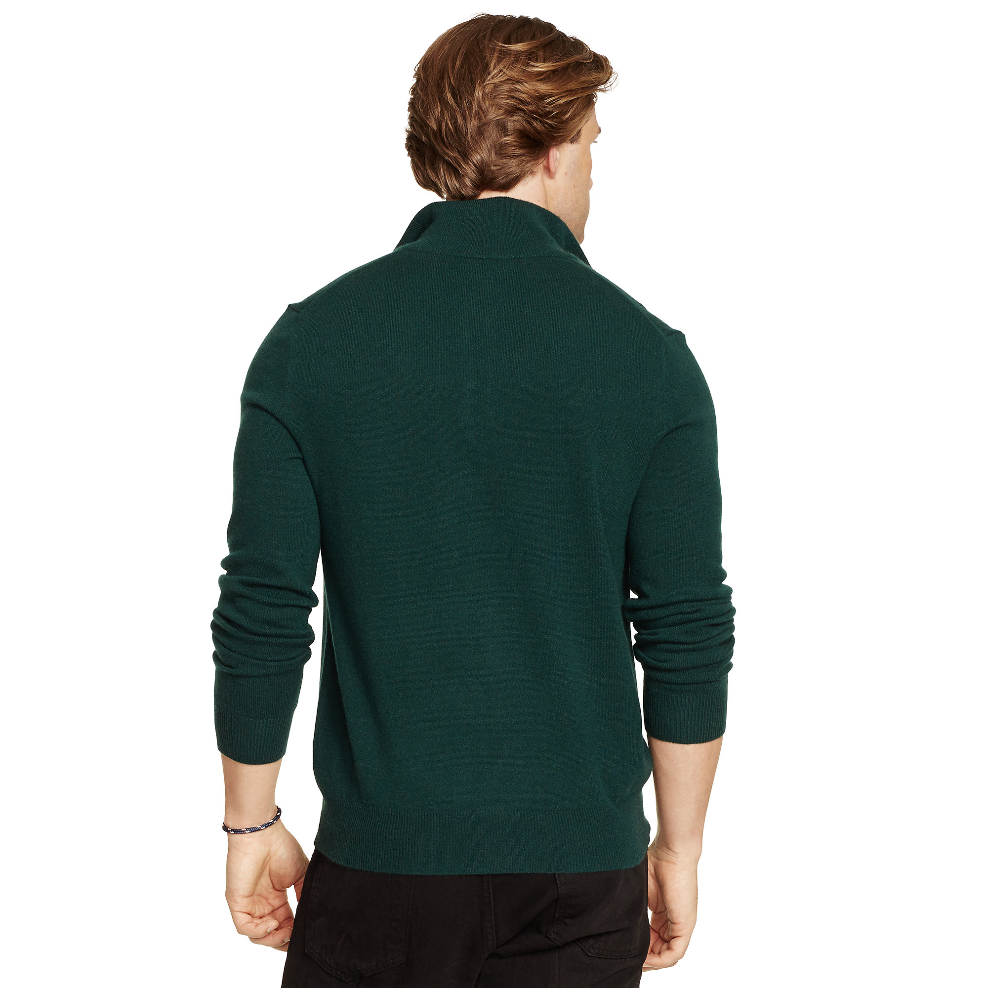 Polo Ralph Lauren Cashmere Half-Zip Sweater in Forest Green (Green) for Men  | Lyst