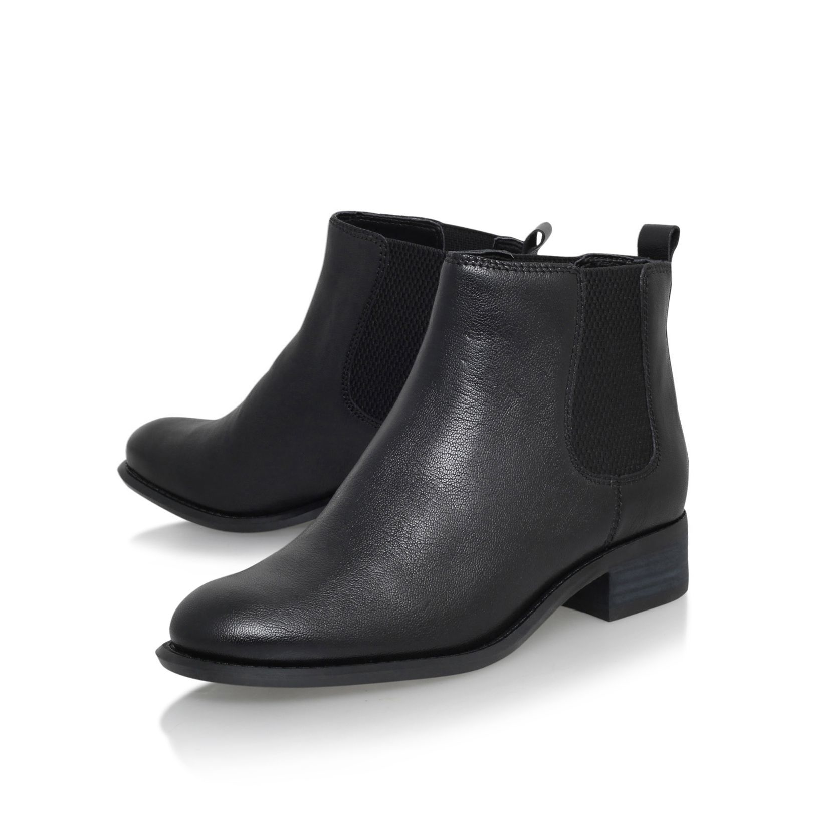 Nine west Jara Flat Ankle Boots in Black | Lyst