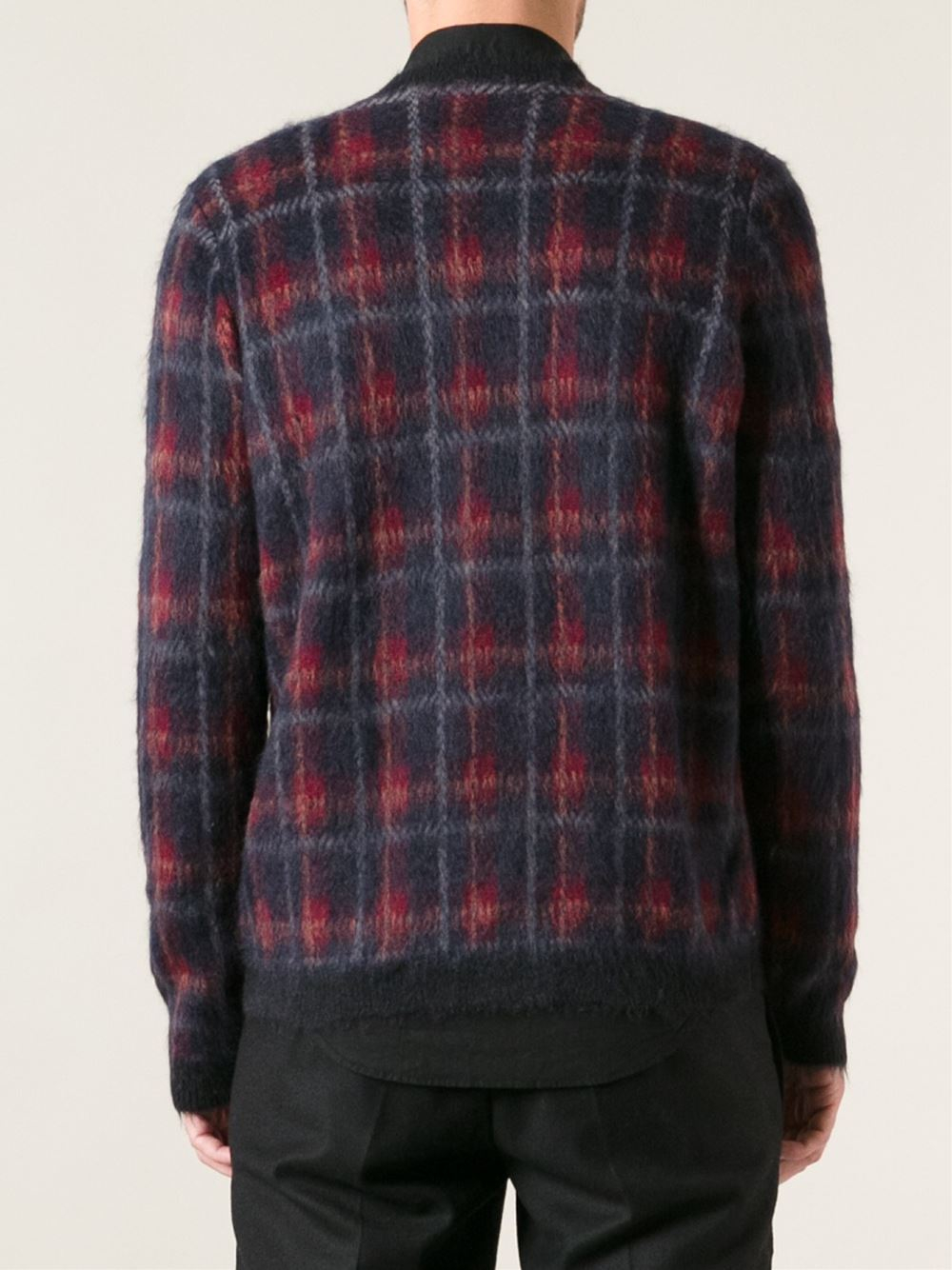 NÂ°21 Plaid Sweater in Red for Men (black) | Lyst