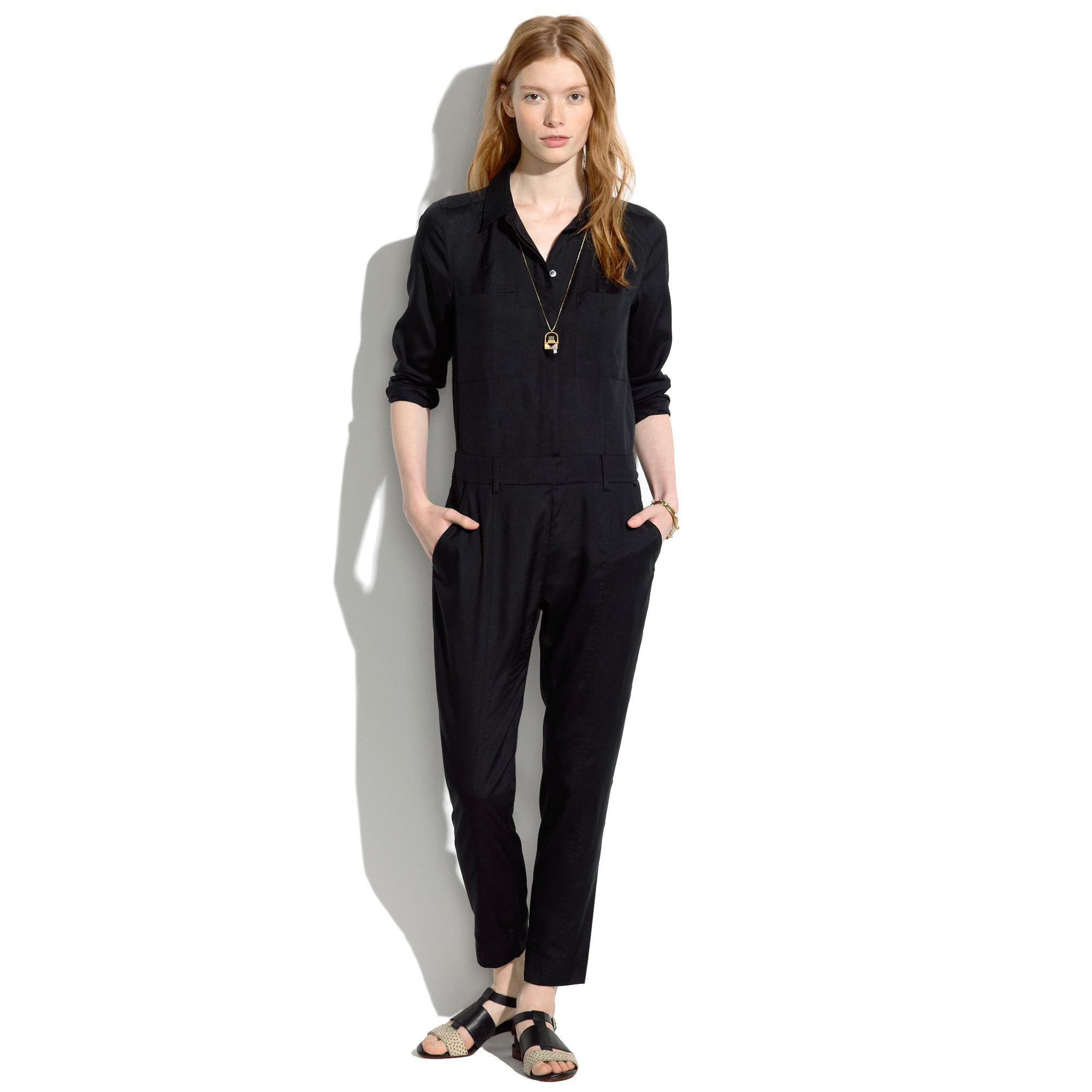 madewell black romper