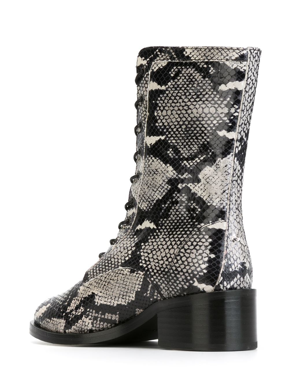 Lyst - Each X Other Snakeskin Effect Boots in Black