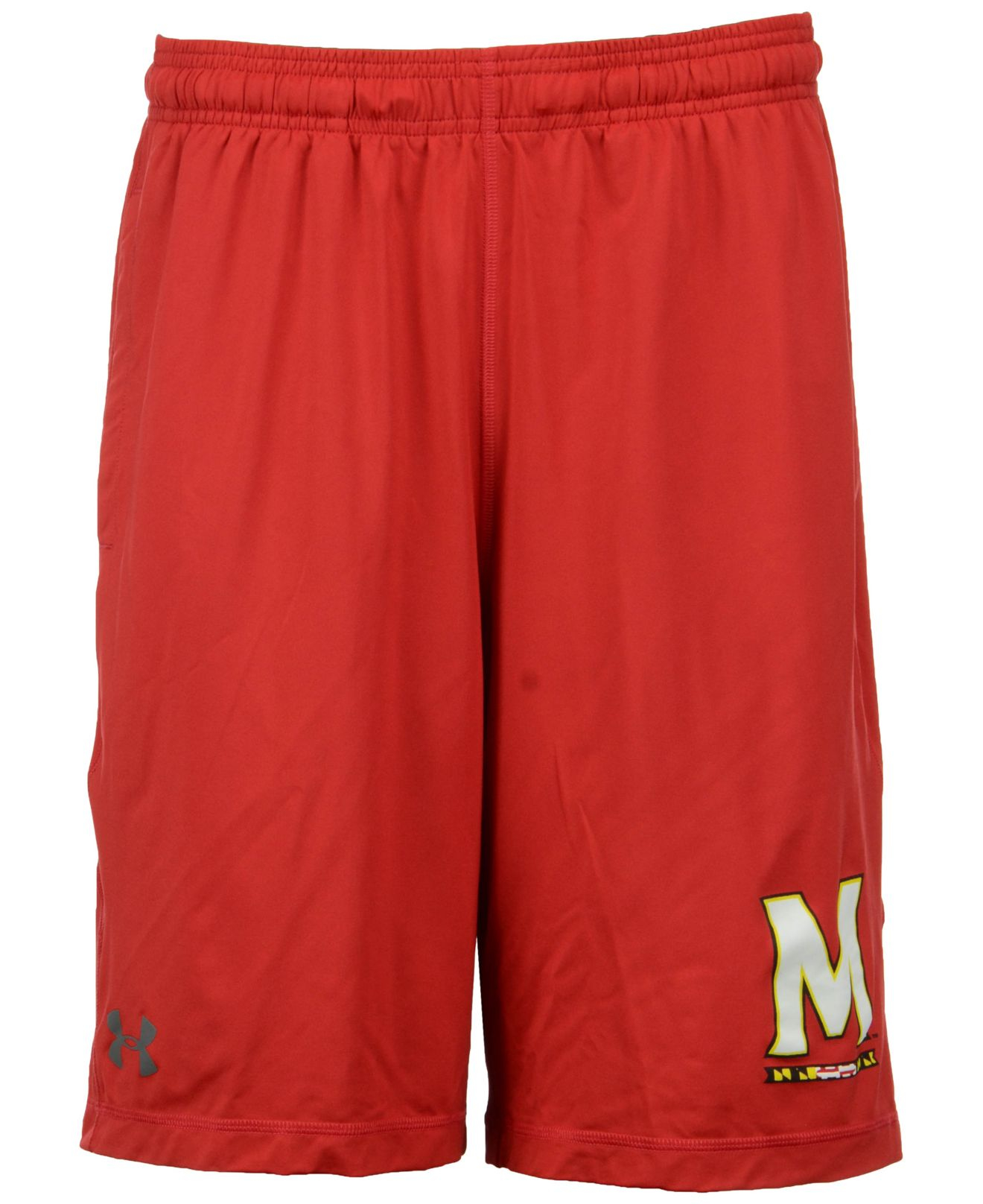 Lyst Under Armour Men's Maryland Terrapins Raid Solid Shorts in Red