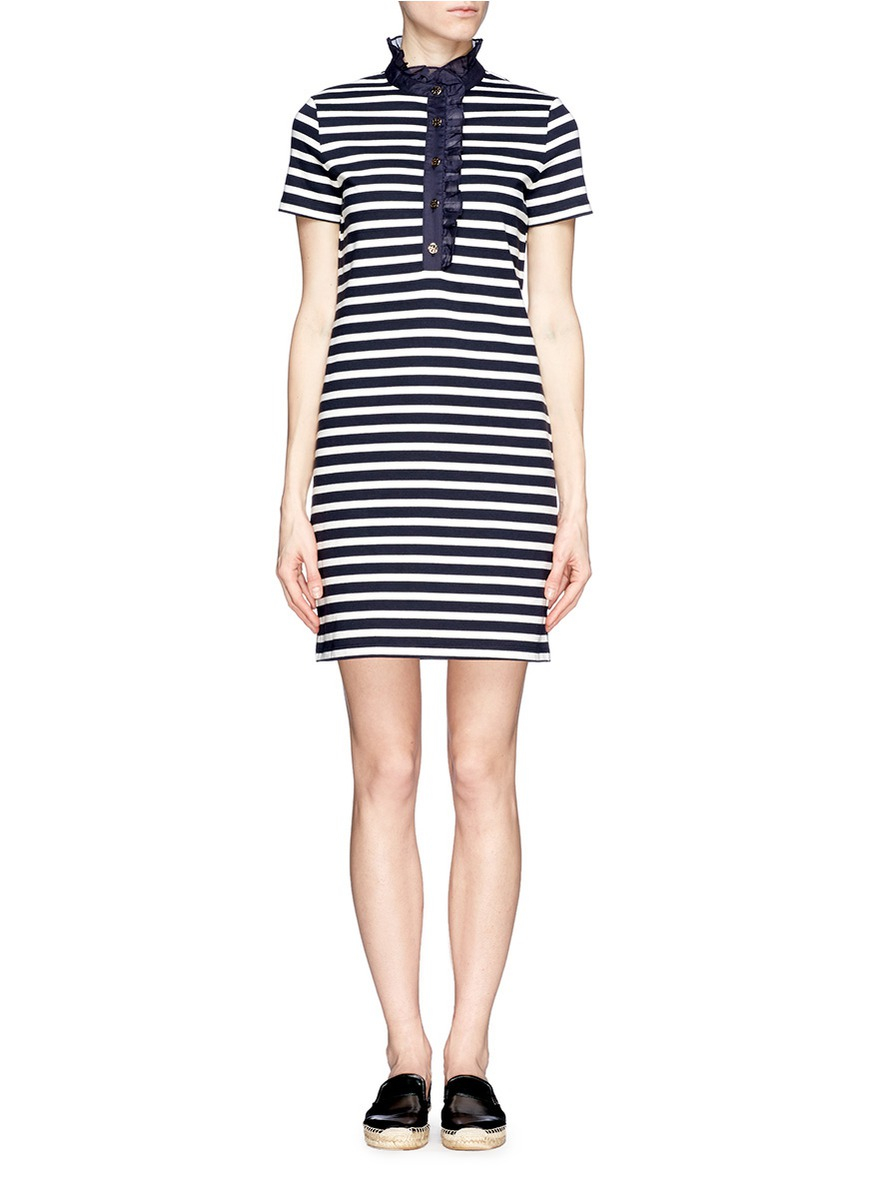 tory burch ruffle dress