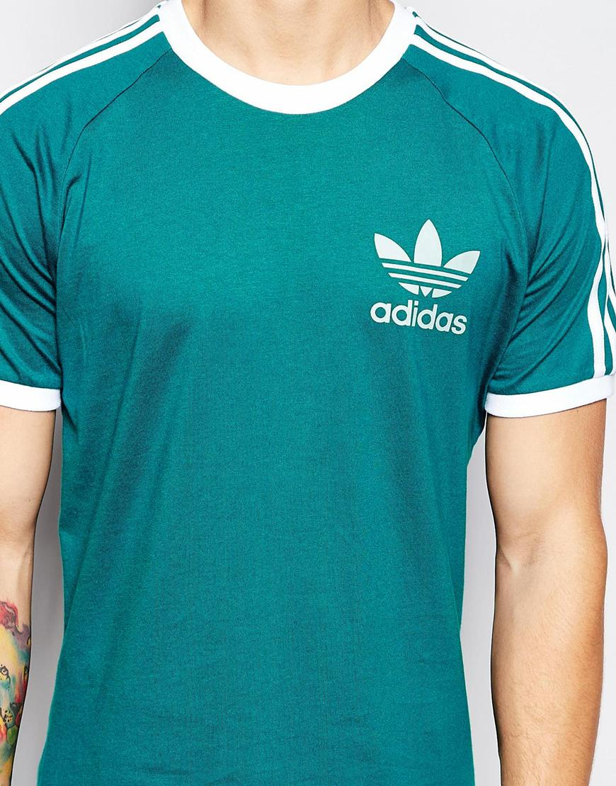 mens adidas california t shirt green