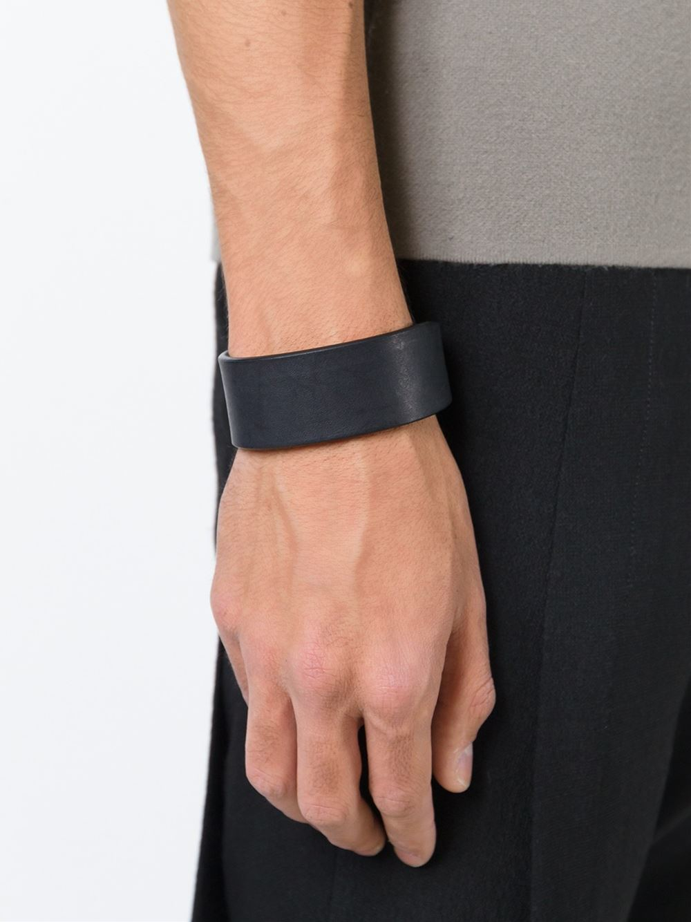 RICK OWENS 2025SS レザー ブレスレット Rick Owens Bracelet 2025 | www.thewallertimes.com