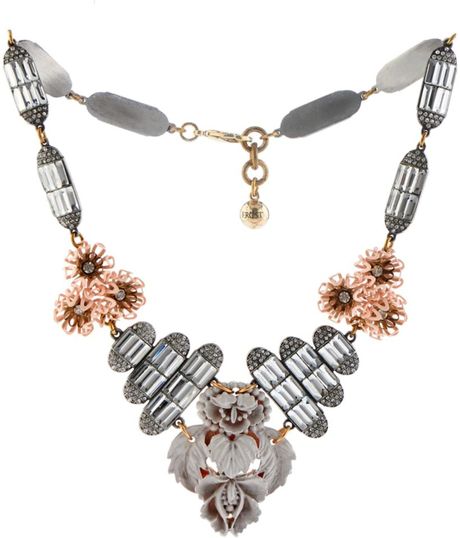 Lulu Frost Nomadic Statement Necklace in Silver (IVORY MULTI) | Lyst