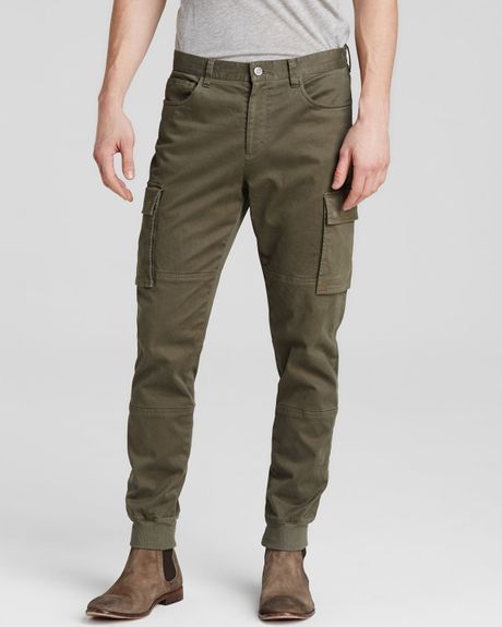 Vince Twill Cargo Jogger Pants in Green for Men (Fatigue Green)
